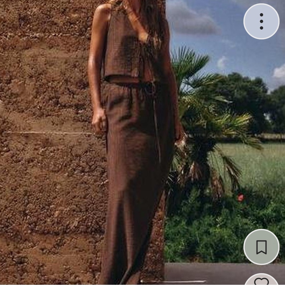 Zara Chocolate Brown Skirt Set - Picture 4 of 4